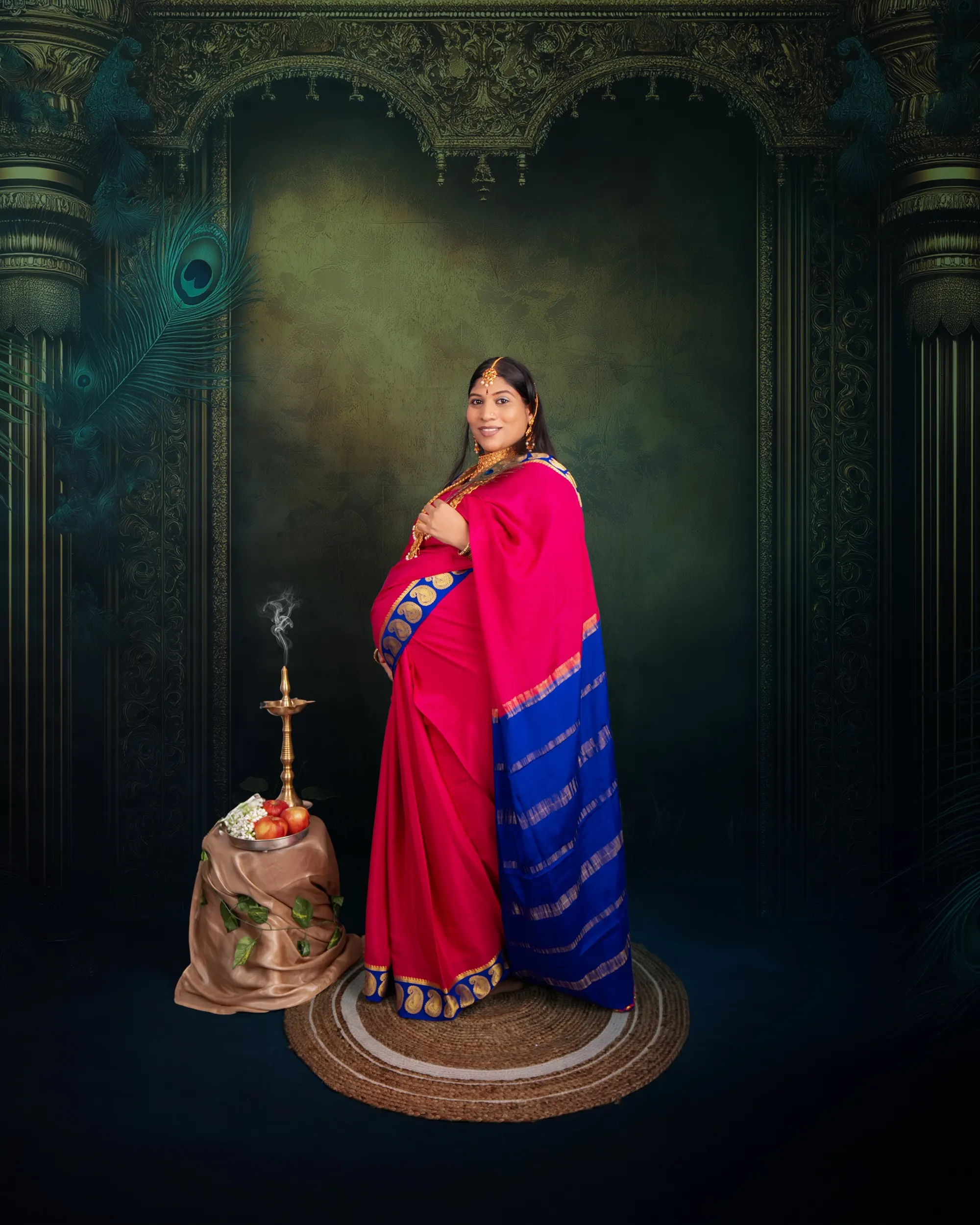 A maternity portrait photographed in Berlin.
