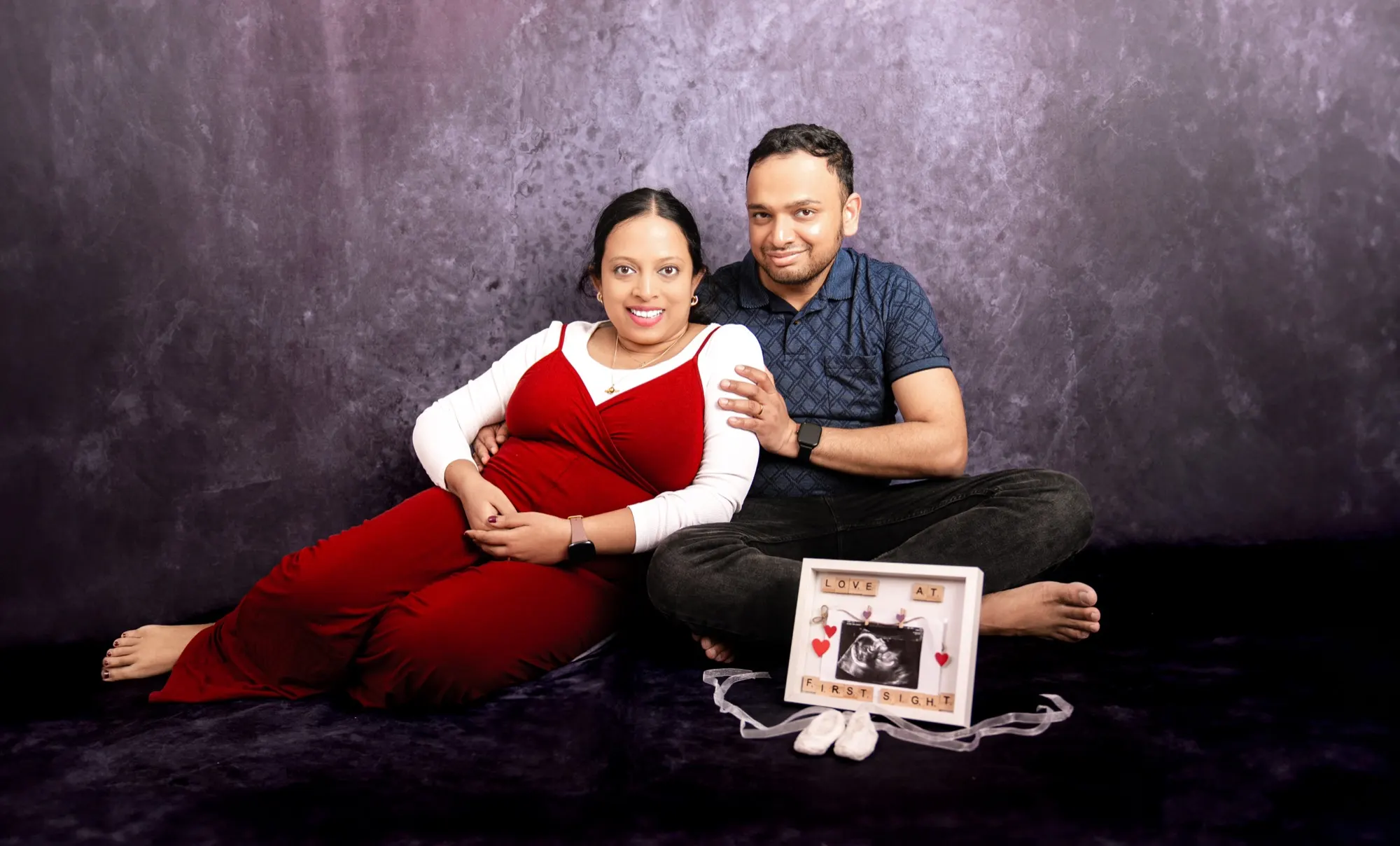 A maternity portrait photographed in Berlin.
