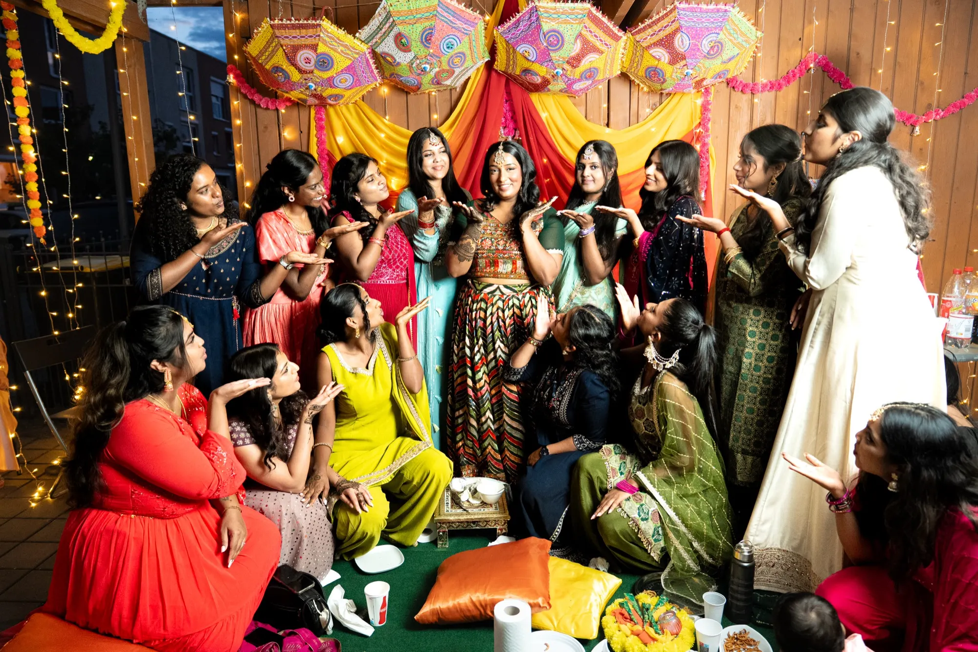A wedding photographed by Sharmeli & Ashok.