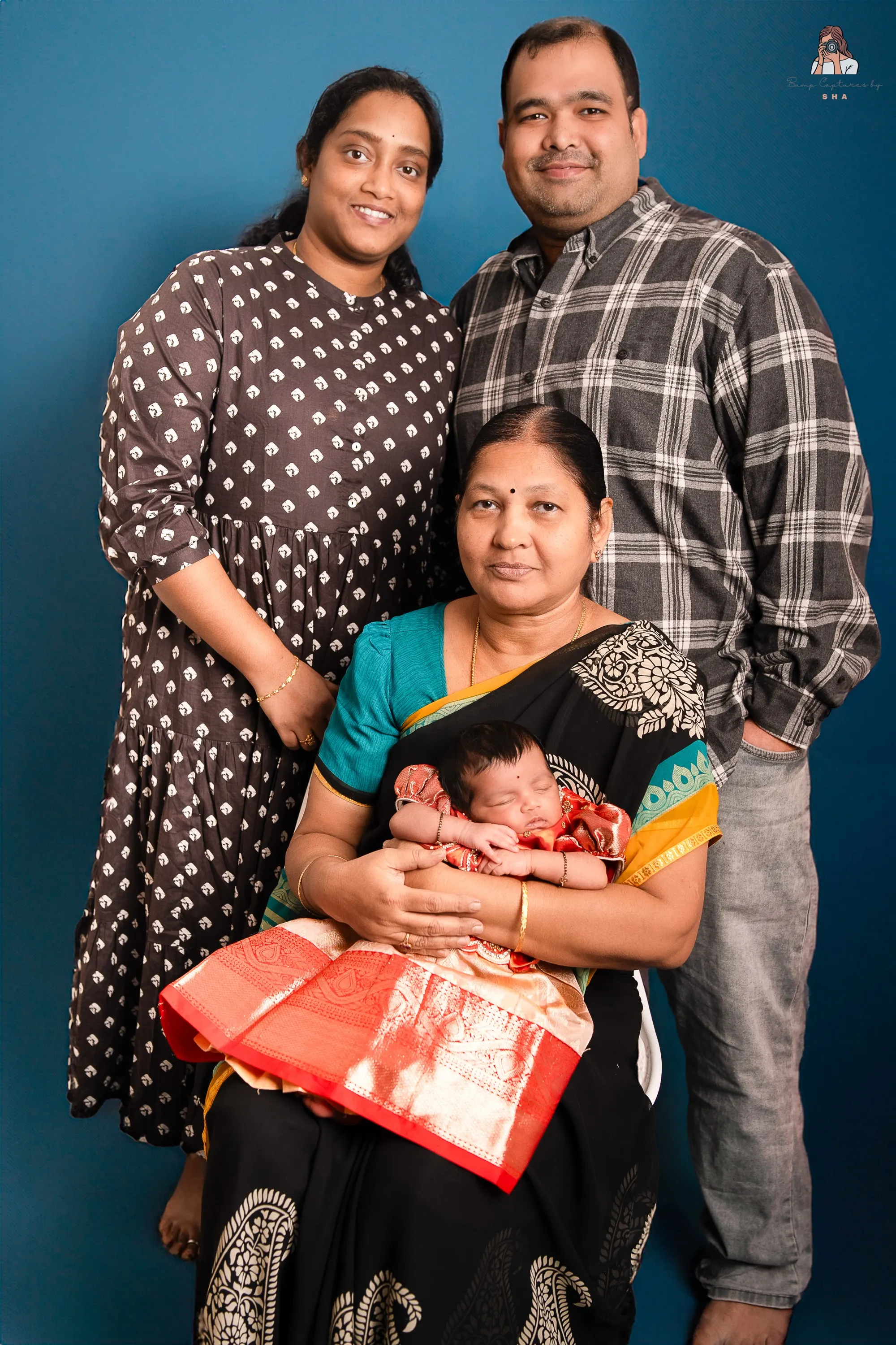 A newborn photographed in our Berlin studio.