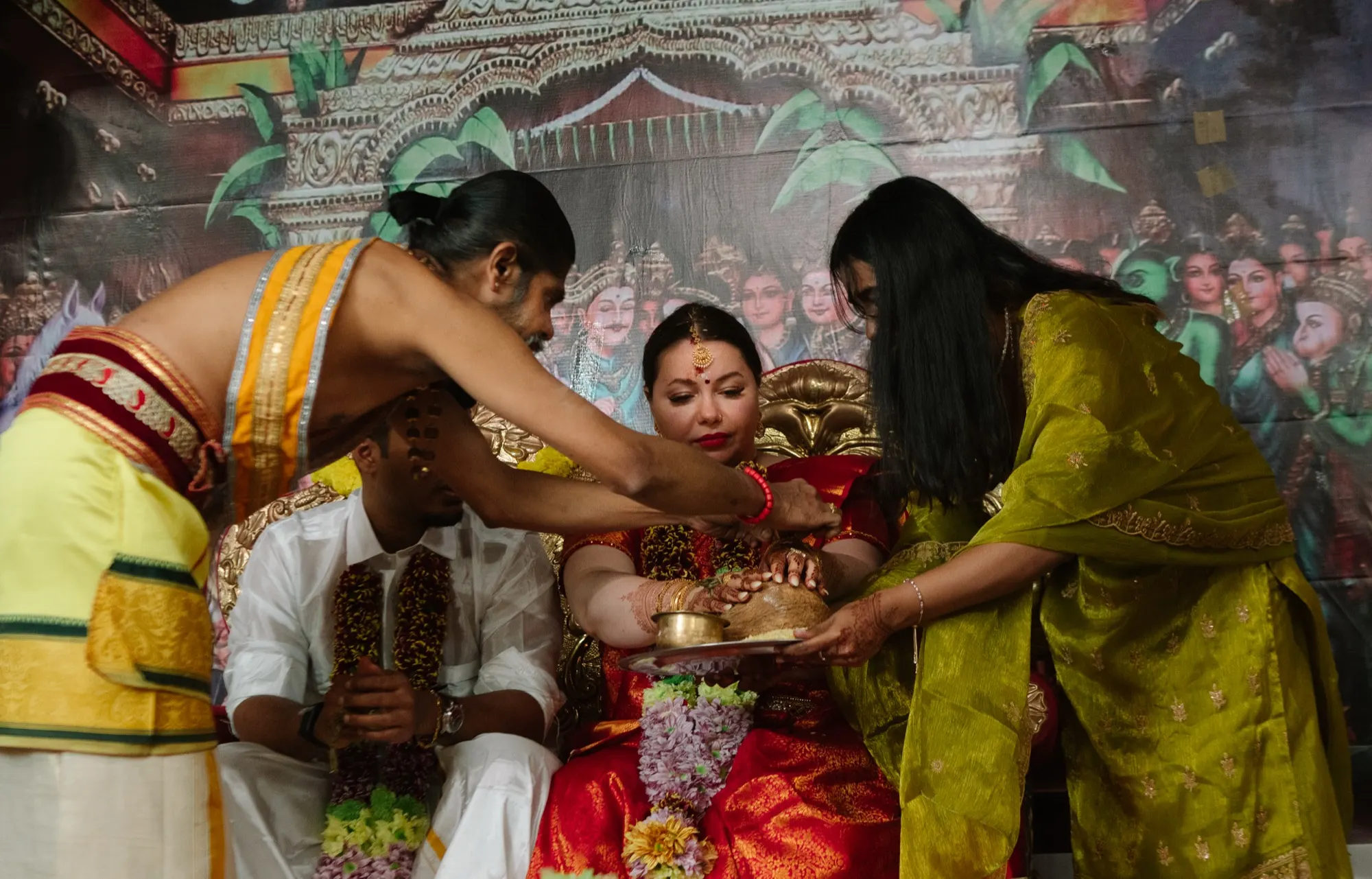 A wedding photographed by Sharmeli & Ashok.